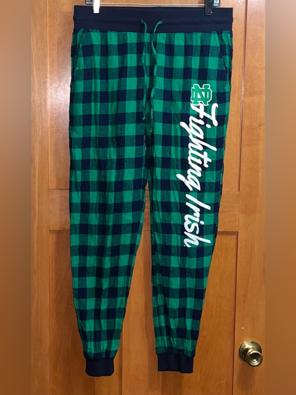 Notre Dame Fighting Irish Plaid Flannel Pajama Pants Concepts Sport Men’s M